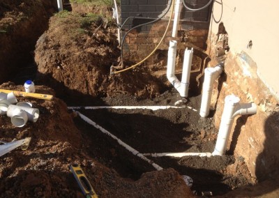 sewer for renovation/extention