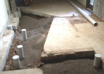 indoor renovation sewer works