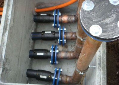 underground pipes installed tested & finished product